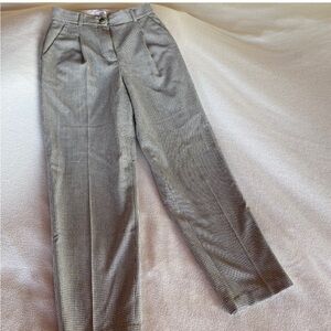 Aritzia Cream and Black Trousers, Size 0